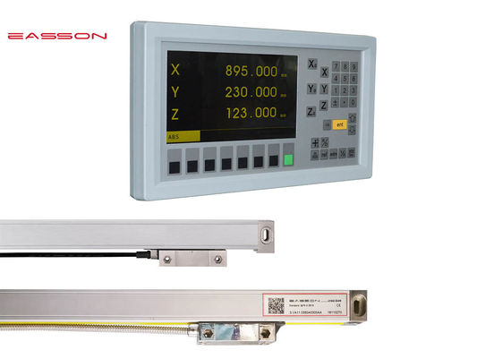 codificador linear óptico del CNC de 5um 1um con el sistema de lectura del LCD Digital